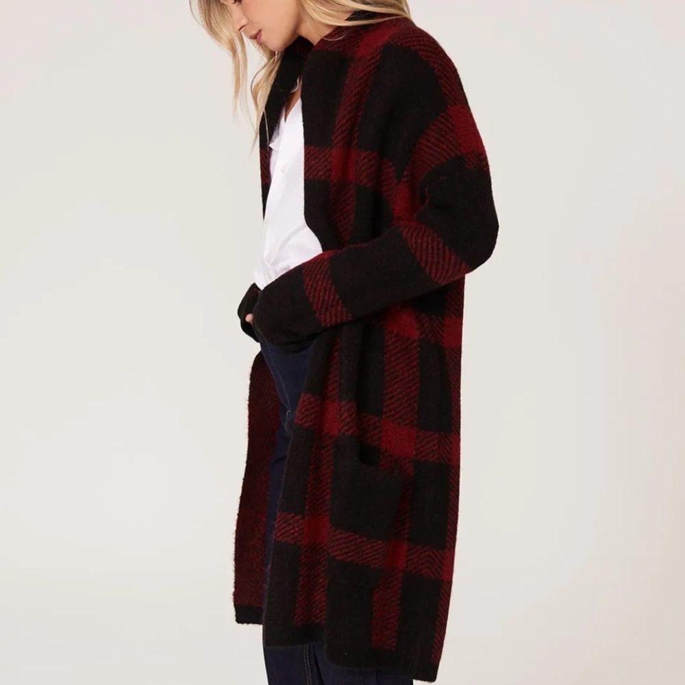 Joe’s jeans size medium solange plaid cardigan